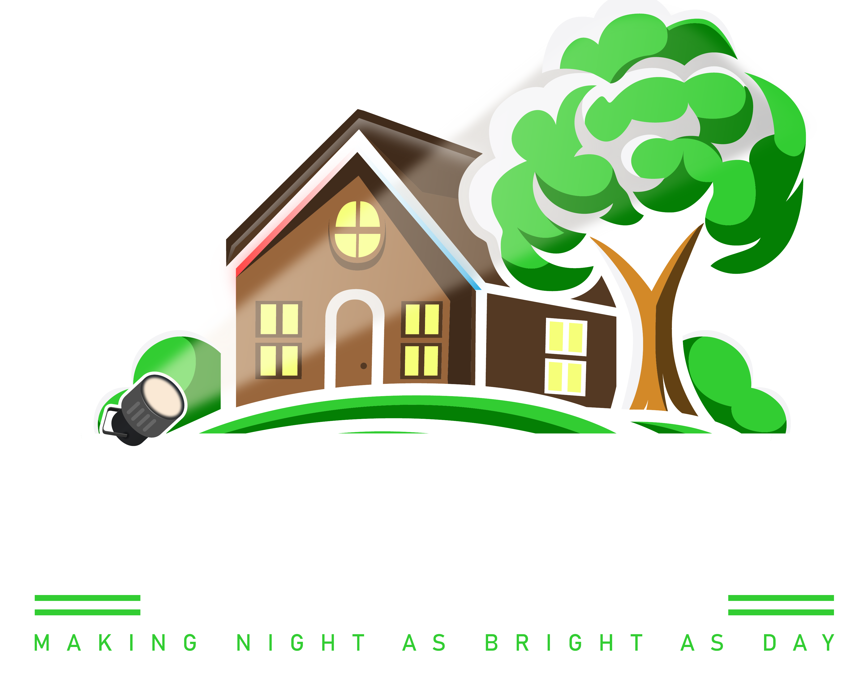 Clarksville Permanent Lighting team installing LED permanent lighting on a home exterior in Clarksville, TN.